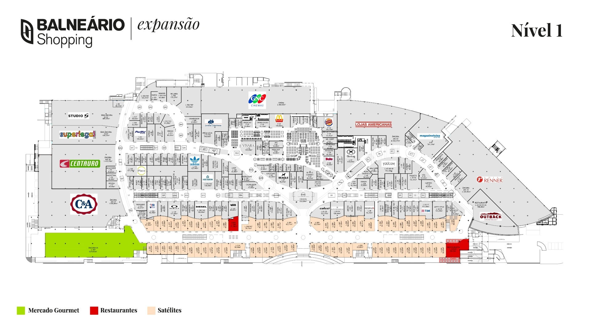 Expansão Balneário Shopping Planta 1